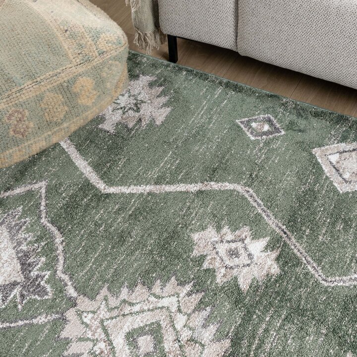 Dywan Berber - Blend Aztec zielony