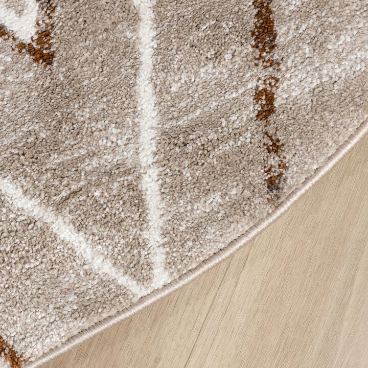 Dywan Berber okrągły - Blend Diamond Beige
