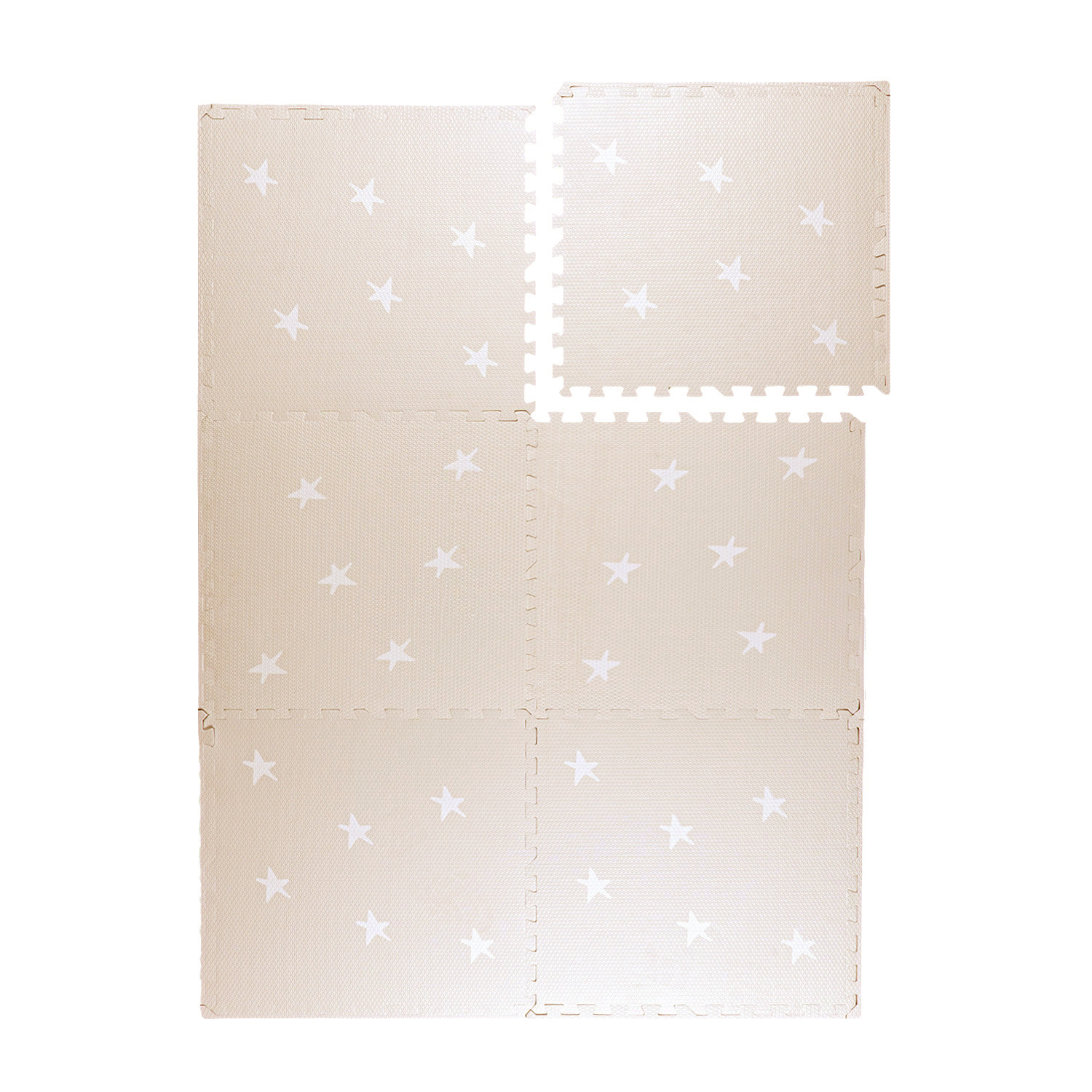 Mata piankowa puzzle - Alfie Stars Szara - sfeer