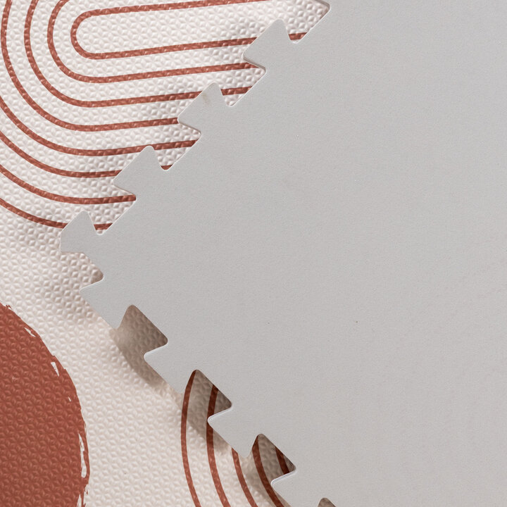 Piankowa Mata Puzzle - Alfie Łuki Krem/Wielokolorowa