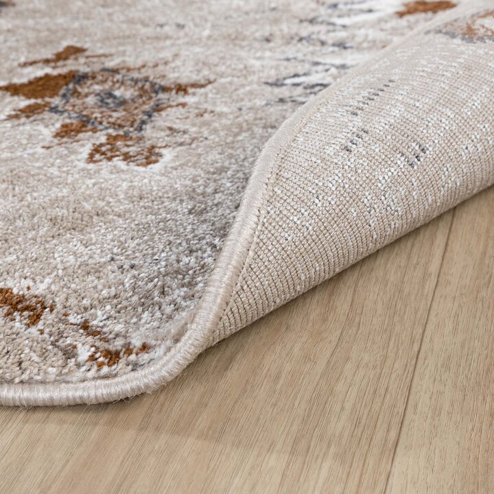 Okrągły dywan berberyjski – Blend Aztec Beige