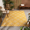Geometryczny Dywan Zewnętrzny – Faro Ripple Yellow - thumbnail