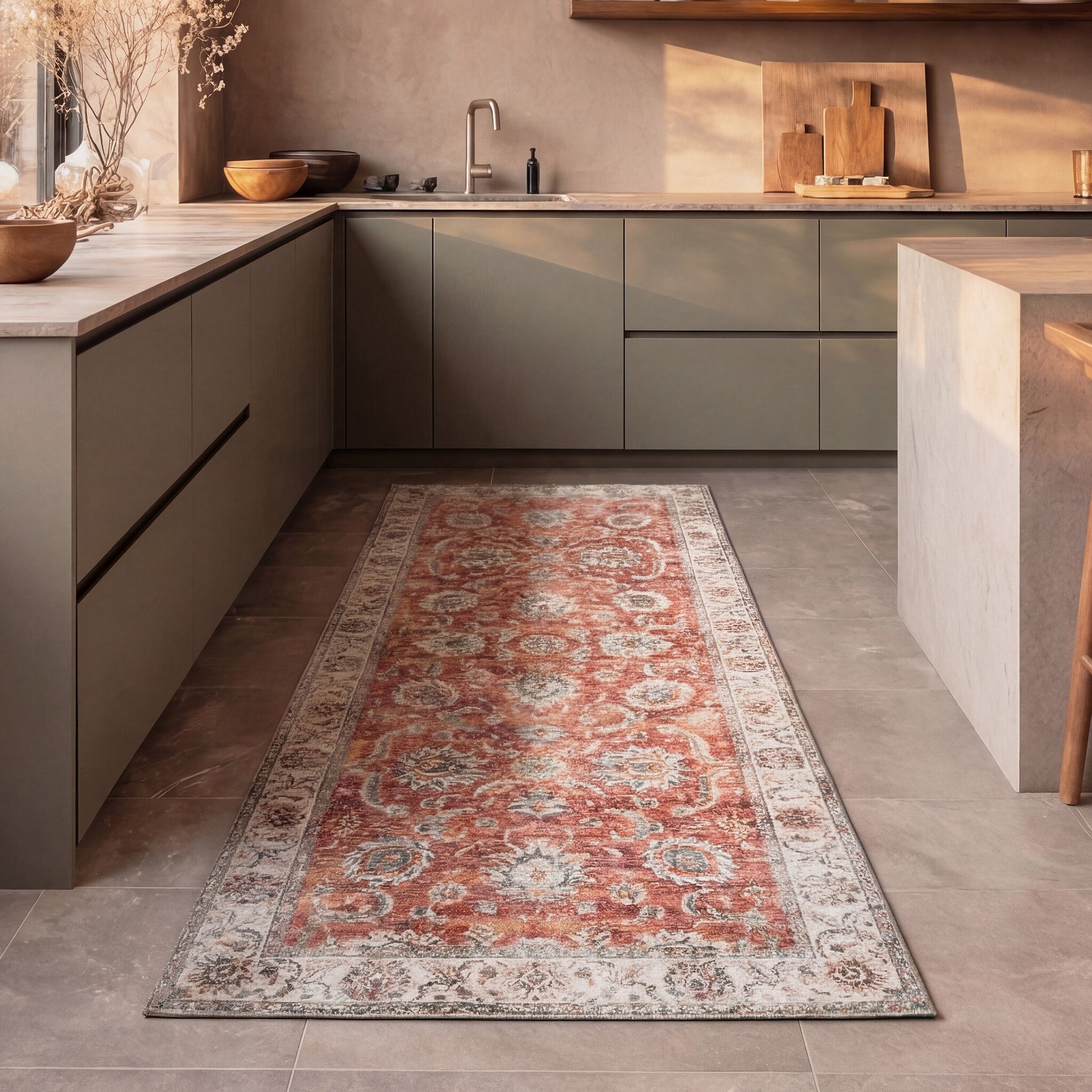 Chodnik nadający się do prania - Domingo Oriental Terakota