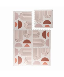 Mata piankowa Puzzle – Alfie Arches Kremowa/Kolorowa