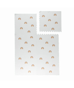 Mata piankowa Puzzle – Alfie Rainbow Biała