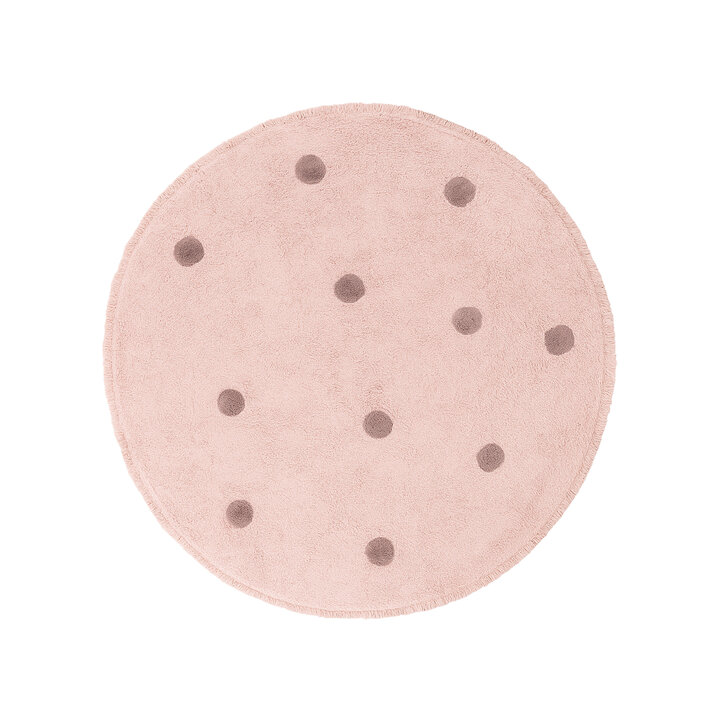 Okrągły Dywan do Pokoju Dziecięcego – Lou Dots Fioletowy