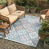Dywan zewnętrzny boho - Vedra Tile Niebieski - thumbnail