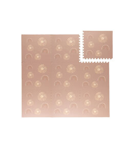 Mata piankowa Puzzle - Alfie XL Sun Różowa