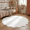 Dywan okrągły dziecięcy - Cloudy Dots Biały - thumbnail