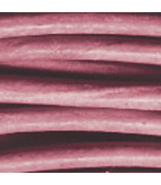 Leerkoord ø2 mm x 1 m Roze - 12 stuks