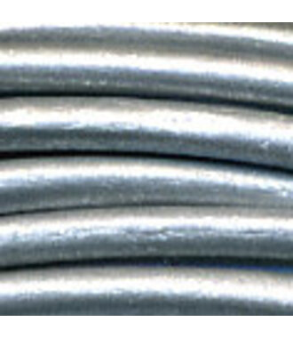 Geitenleren koord ø1.5 mm Zilver 1 meter - 12 stuks