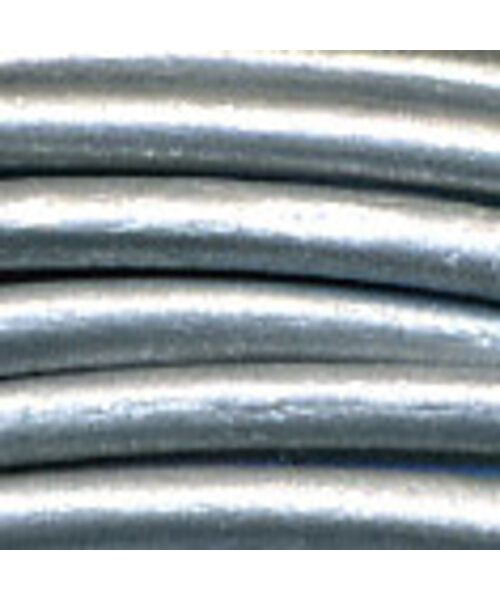 Meyco Geitenleren koord ø1.5 mm Zilver 1 meter - 12 stuks
