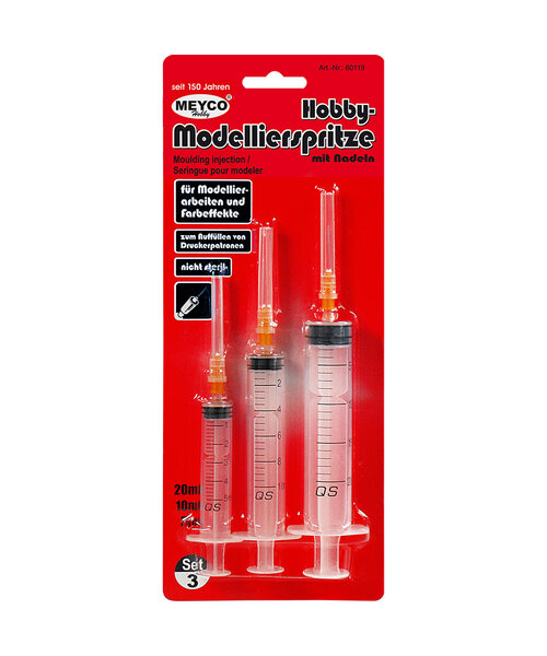 Meyco Hobby Injectiespuiten set van 3 stuks - 12 stuks