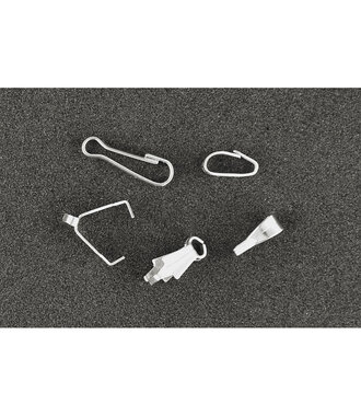 Sieraden Hanger Assorti Zilver 24 stuks - 12 stuks