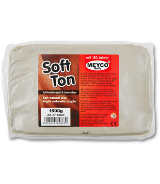 Zachte klei wit 1,5 kilo - 8 stuks