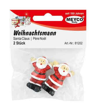 Miniatuur Kerstman 2 stuks - 6 stuks