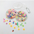Hobby & Crafting Fun Transparante lege buttons 9  stuks 47 mm