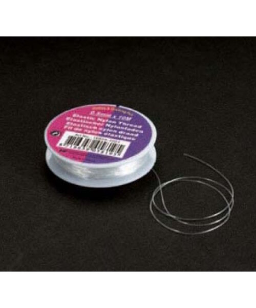 Hobby & Crafting Fun Elastisch Nylondraad transparant 0,5 mm 10 meter