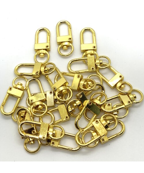 Hobby & Crafting Fun Clasps Sluiting 32 mm 100 stuks goud