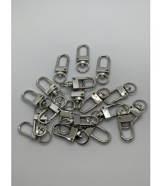 Clasps Sluiting 32 mm 100 stuks zilver