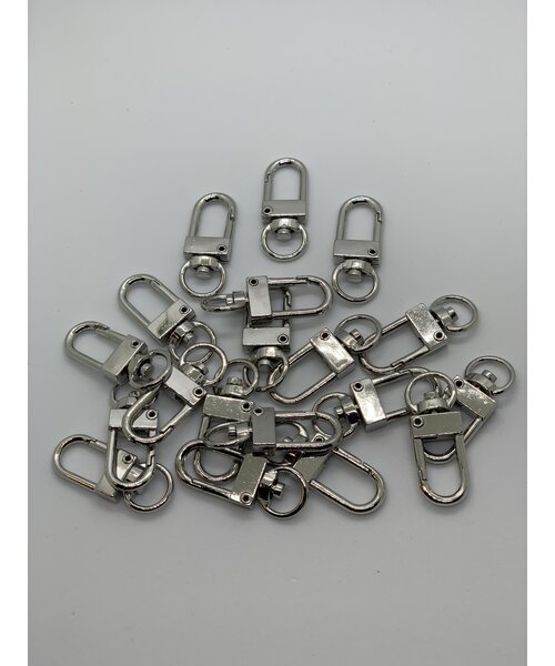 Hobby & Crafting Fun Clasps Sluiting 32 mm 100 stuks zilver