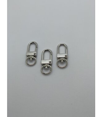 Clasps Sluiting 32 mm 3 stuks zilver