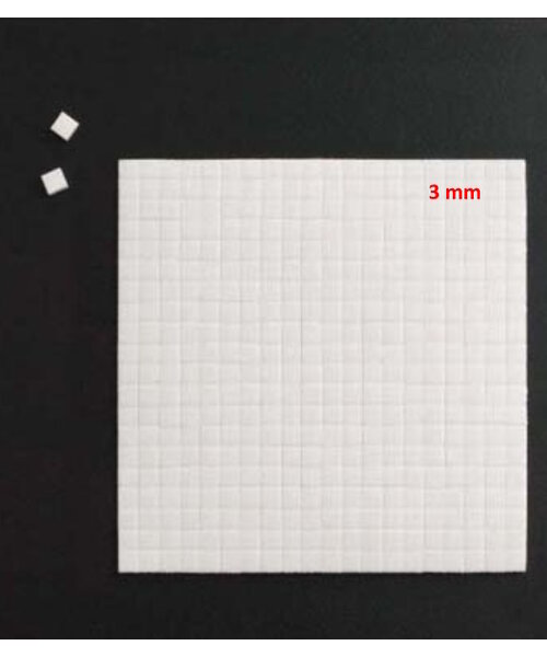 Hobby & Crafting Fun 3D Foam tape/pads 100 x 100 x 3 mm (5 x 5 mm) wit