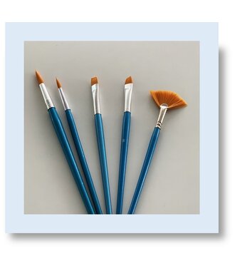 Penselen startset 5 stuks synthetisch