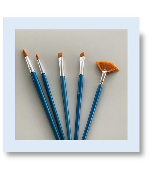 Hobby & Crafting Fun Penselen startset 5 stuks synthetisch - 5 stuks