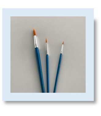 Penselenset rond 3 stuks synthetisch