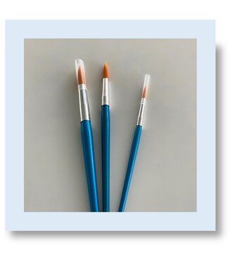 Penselenset 3 stuks rond synthetisch