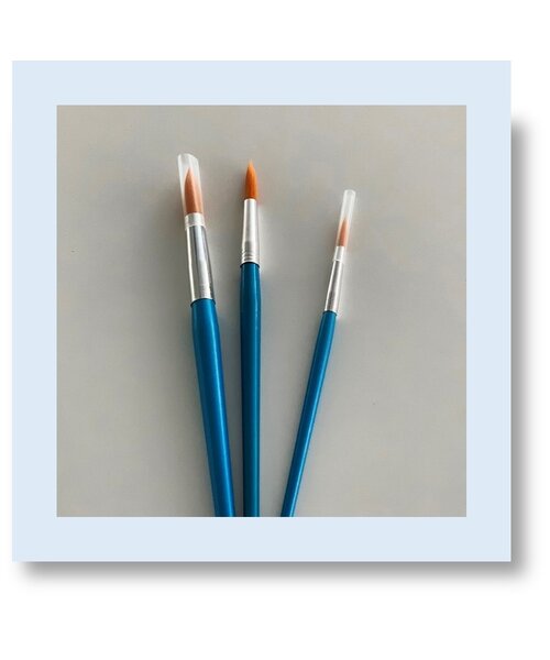 Hobby & Crafting Fun Penselenset 3 stuks rond synthetisch
