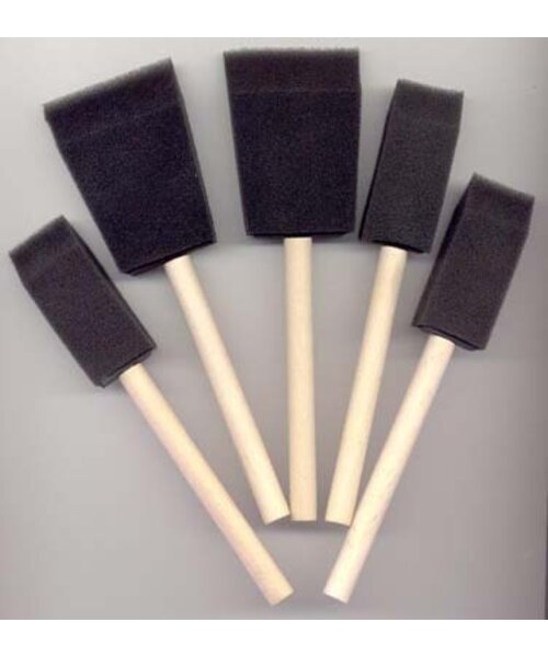 Hobby & Crafting Fun Foamkwasten set met  5 stuks