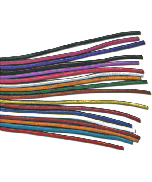 Meyco Geitenleren koord ø1.5 mm Rood 1 meter - 12 stuks