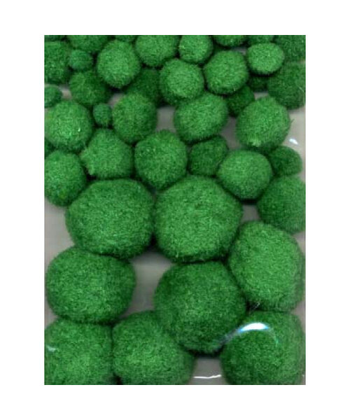 Hobby & Crafting Fun Pompon set groen 50 stuks