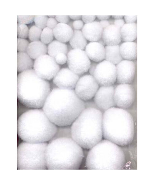 Hobby & Crafting Fun Pompon set wit 50 stuks