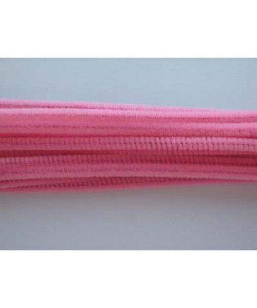 Hobby & Crafting Fun Chenilledraad roze 20 stuks 6 mm x 30 cm