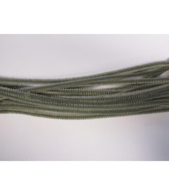 Chenilledraad grijs 20 stuks 6 mm x 30 cm