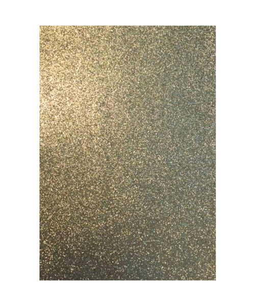Hobby & Crafting Fun Eva glitter foam vellen 22 x 30 cm 2 mm 5 vel Goud