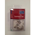 Hobby & Crafting Fun RVS sieradensluiting setje 16 delig