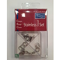 Hobby & Crafting Fun RVS sieradensluiting setje 11 delig