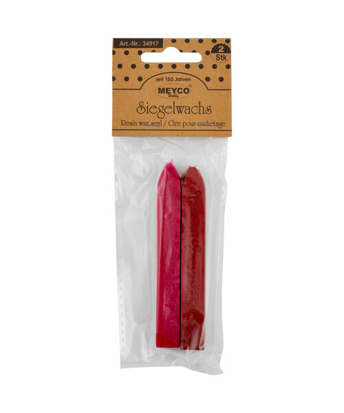 Meyco Zegellak 2 stuks fuchsia en bordeaux metallic 1 x 1 x 9 cm - 6 stuks