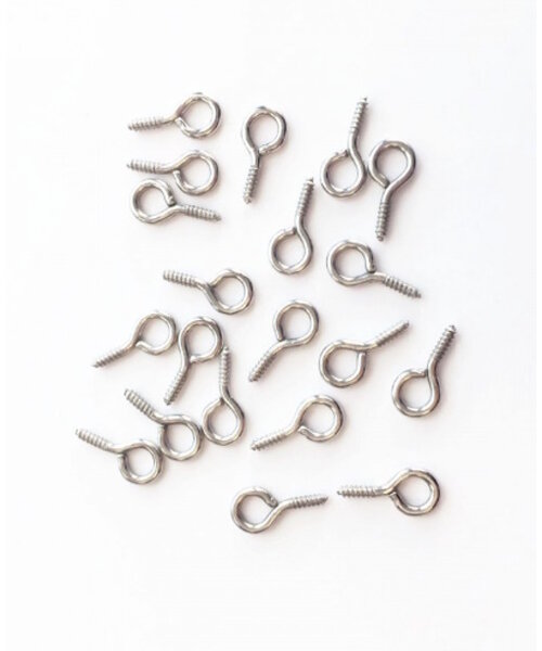 Hobby & Crafting Fun Oogschroefhaak 20 stuks 11 mm zilver