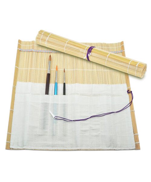 Meyco Penselenmat van bamboe 10 vakjes 33 x 36 cm
