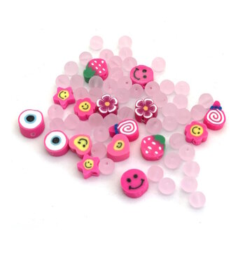 Katsuki smile beads pinkl 64 delig