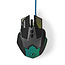 Nedis Gaming XYAZOR USB-Kabelmaus mit 7 Tasten - 800-2400 DPI / Schwarz - 1,5 m