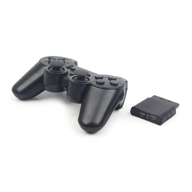 GMB Gaming Dual Vibration USB/PS2/PS3 Gamepad – kabellos / schwarz