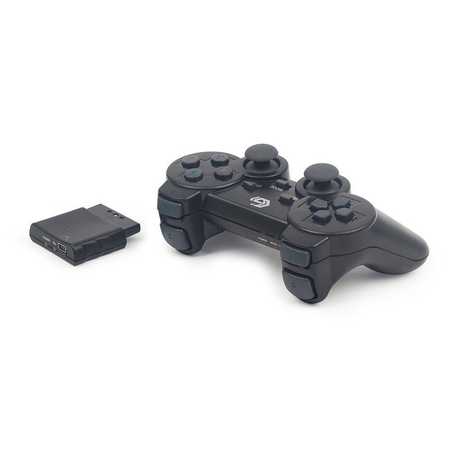 GMB Gaming Dual Vibration USB/PS2/PS3 Gamepad – kabellos / schwarz