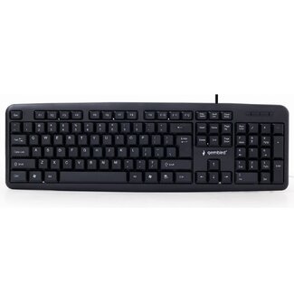 Gembird Gembird USB-Kabeltastatur - QWERTY (US) / Schwarz - 1,5 m
