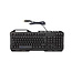 Nedis Gaming AFYTEQE Multimedia USB Tastatur Metall - 1,5 m
